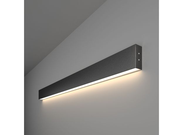 Линейный светодиодный накладной односторонний светильник 103см 20Вт 4200К черный LSG-02-1-8*103-16-4200-MSh