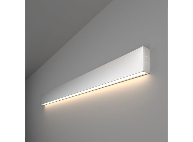 Линейный светодиодный накладной односторонний светильник 103см 20Вт 4200К серебряный 101-100-30-103