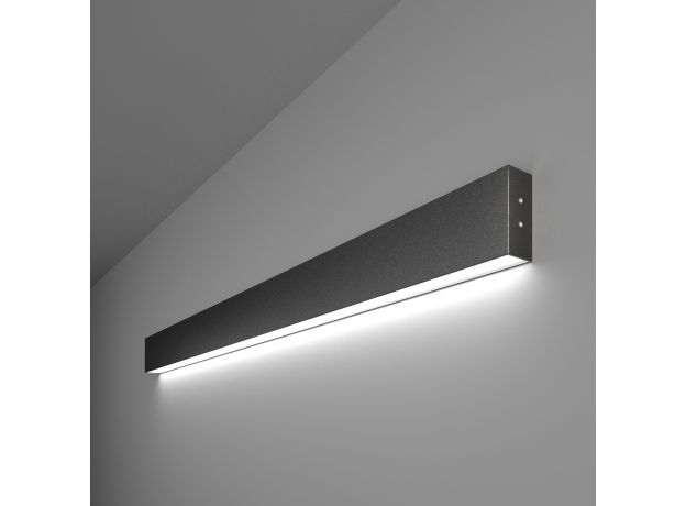 Линейный светодиодный накладной односторонний светильник 103см 20Вт 6500К черный LSG-02-1-8*103-16-6500-MSh