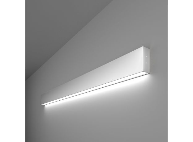 Линейный светодиодный накладной односторонний светильник 103см 20Вт 6500К серебряный 101-100-30-103