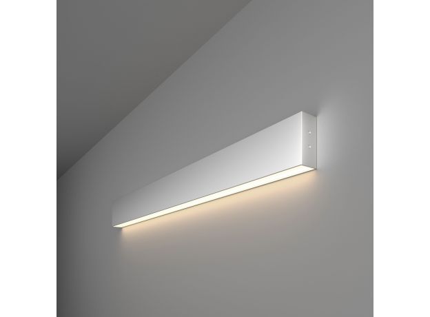 Линейный светодиодный накладной односторонний светильник 78см 15Вт 4200К серебряный 101-100-30-78