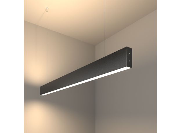Линейный светодиодный подвесной двусторонний светильник 103см 40Вт 4200К черный LSG-01-2-8*103-32-4200-MSh