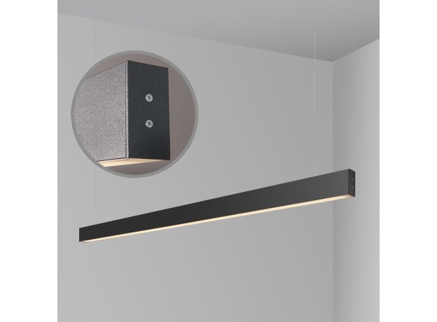 Линейный светодиодный подвесной двусторонний светильник 103см 40Вт 3000К черный LSG-01-2-8*103-32-3000-MSh