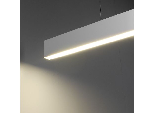 Линейный светодиодный подвесной односторонний светильник 103см 20Вт 6500К серебряный LSG-01-1-8*103-16-6500-MS