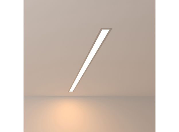 Линейный светодиодный встраиваемый светильник 103см 20Вт 3000К серебряный 101-300-103