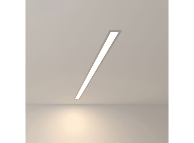 Линейный светодиодный встраиваемый светильник 103см 20Вт 4200К серебряный 101-300-103