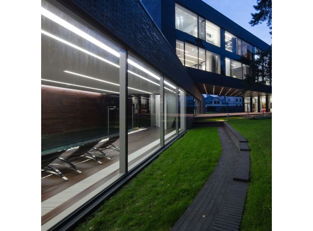 Линейный светодиодный встраиваемый светильник 103см 20Вт 4200К серебряный 101-300-103