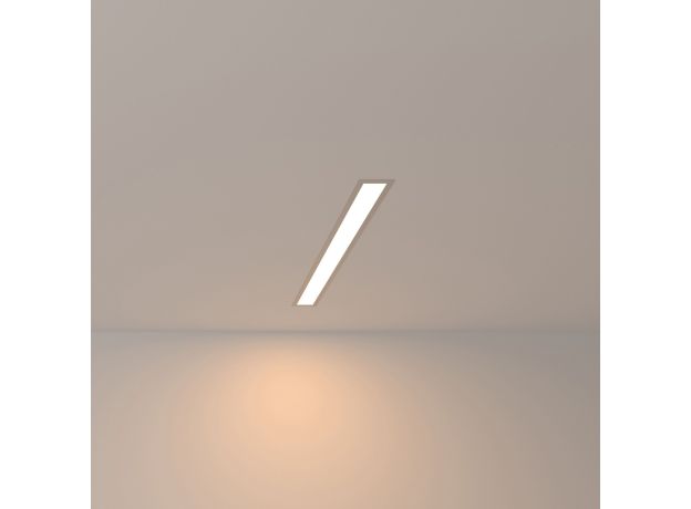 Линейный светодиодный встраиваемый светильник 53см 10Вт 3000К серебряный 101-300-53