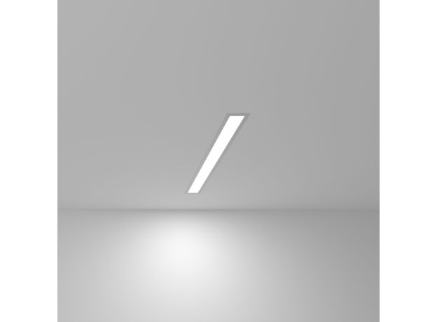 Линейный светодиодный встраиваемый светильник 53см 10Вт 6500К серебряный 101-300-53