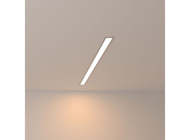 Линейный светодиодный встраиваемый светильник 78см 15Вт 3000К серебряный 101-300-78