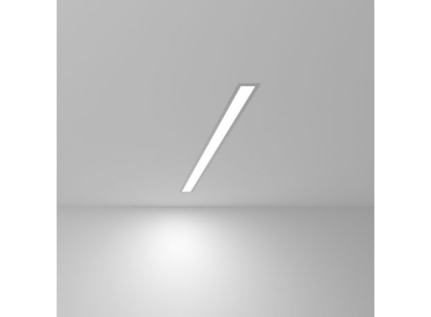 Линейный светодиодный встраиваемый светильник 78см 15Вт 6500К серебряный 101-300-78