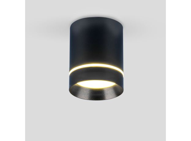 Накладной точечный светильник DLR021 9W 4200K черный матовый