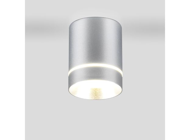 Накладной потолочный  светодиодный светильник DLR021 9W 4200K хром матовый