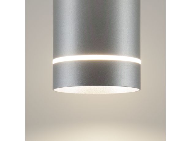 Накладной потолочный  светодиодный светильник DLR021 9W 4200K хром матовый