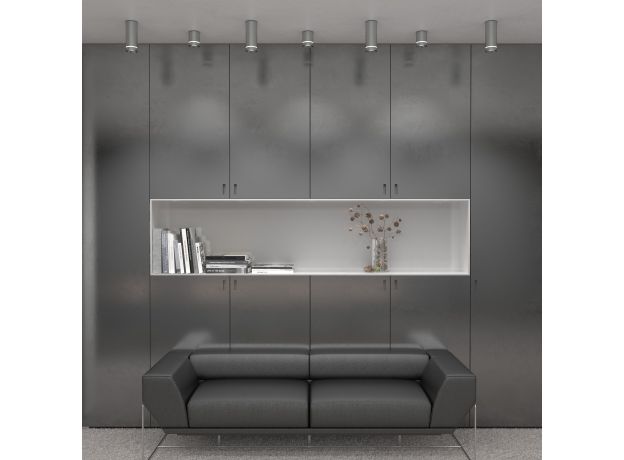 Накладной светодиодный светильник DLR022 12W 4200K хром