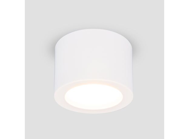 Накладной потолочный  светодиодный светильник DLR026 6W 4200K белый матовый