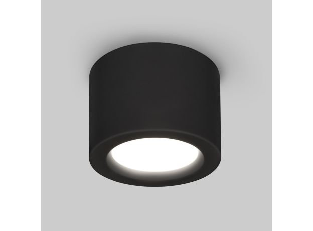 Накладной потолочный  светодиодный светильник DLR026 6W 4200K черный матовый