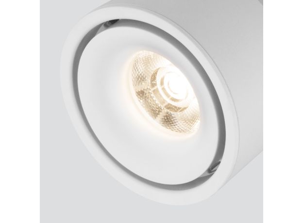 Накладной потолочный светодиодный светильник DLR031 15W 4200K 3100 белый матовый