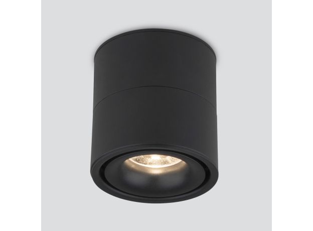 Накладной потолочный светодиодный светильник DLR031 15W 4200K 3100 черный матовый