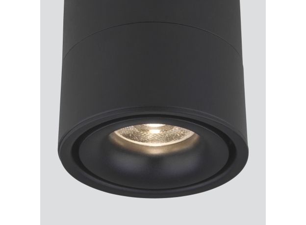 Накладной потолочный светодиодный светильник DLR031 15W 4200K 3100 черный матовый