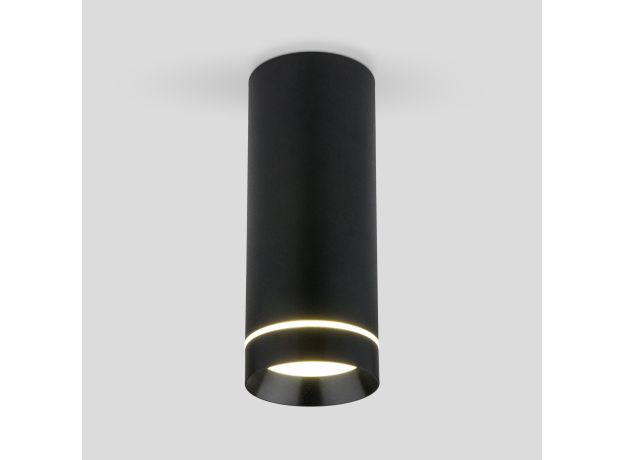 Накладной светодиодный светильник DLR022 12W 4200K черный матовый