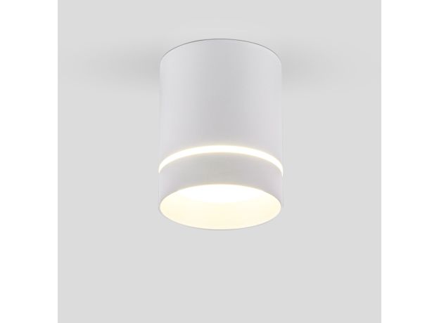 Накладной точечный светильник DLR021 9W 4200K белый матовый