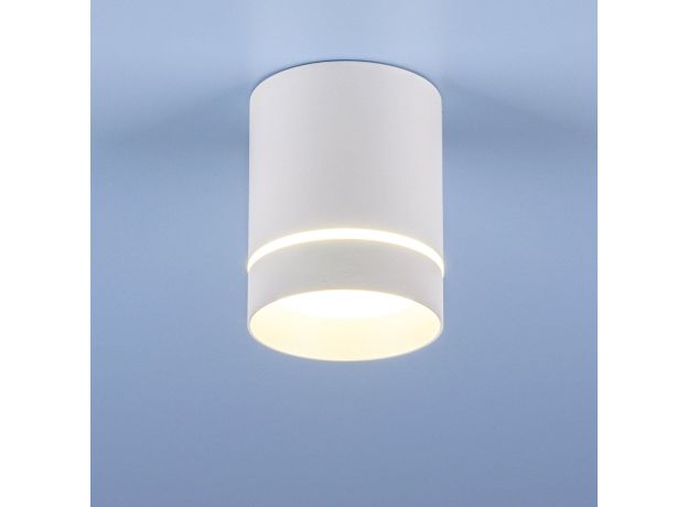 Накладной точечный светильник DLR021 9W 4200K белый матовый