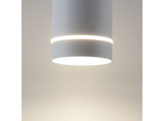 Накладной точечный светильник DLR021 9W 4200K белый матовый