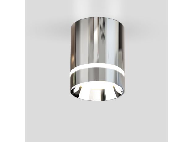 Накладной точечный светильник DLR021 9W 4200K хром