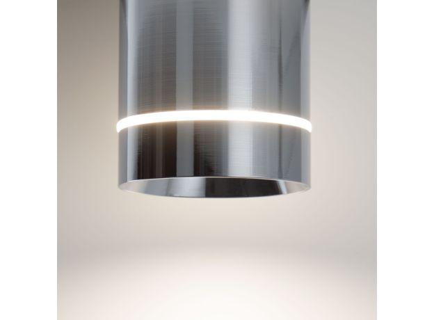 Накладной точечный светильник DLR021 9W 4200K хром