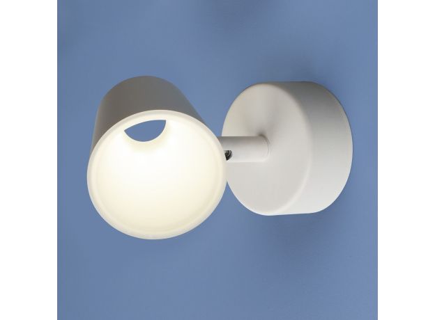 Настенно-потолочный светодиодный светильник DLR025 5W 4200K белый матовый