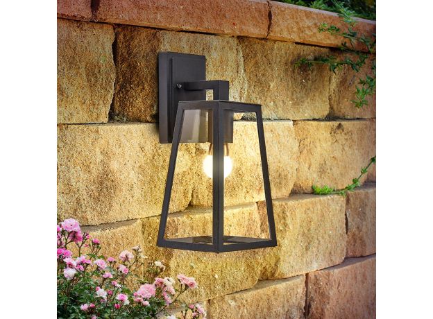 Уличный настенный светильник Germes D IP33 GL 1015D чёрный