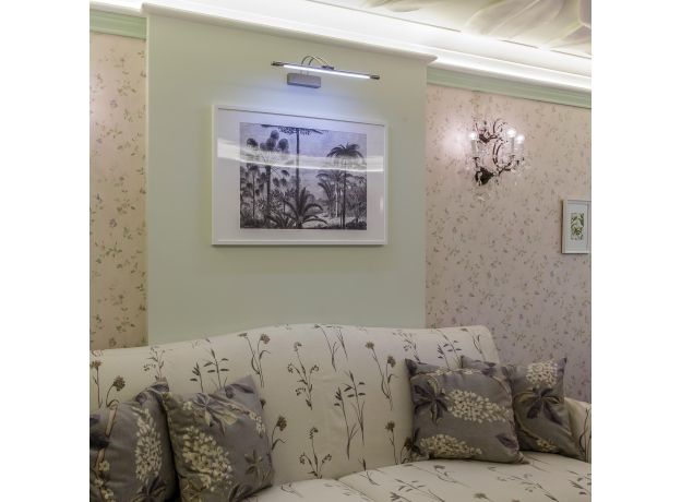 Настенный светодиодный светильник Simple LED никель Simple LED 10W 1011 IP20 никель