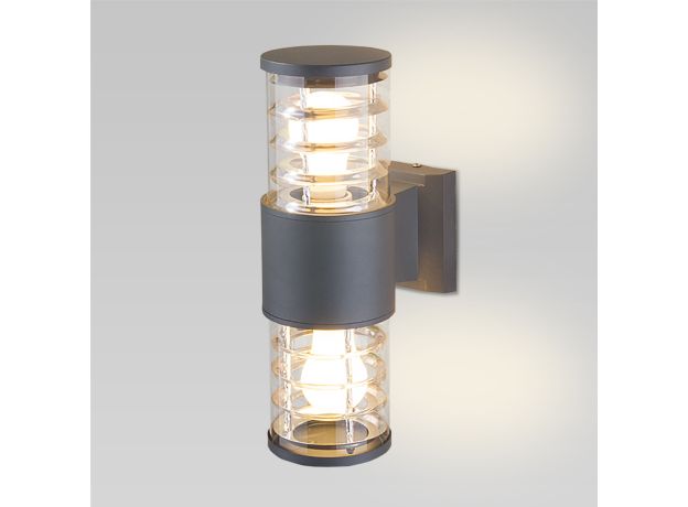 Настенный уличный светильник 1407 Techno cерый IP54 1407 Techno cерый