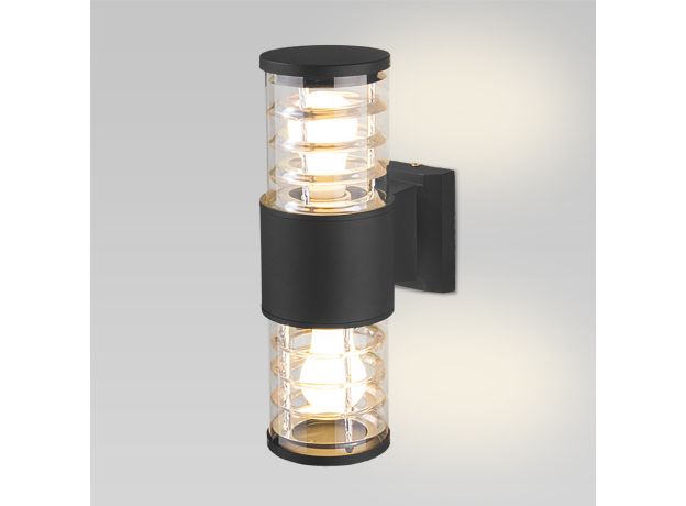 Настенный уличный светильник 1407 Techno черный IP54 1407 Techno черный