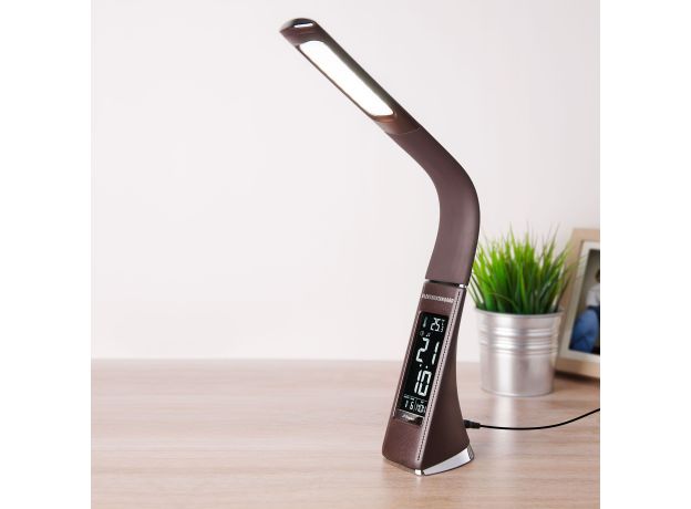 Настольный светодиодный светильник Elara коричневый TL90220
