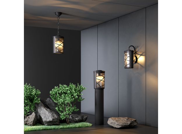 Уличный подвесной светильник Premier H черный IP44 GL 1017H черный