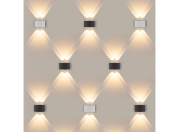 Пылевлагозащи<wbr>щенный светодиодный светильник Twinky Double серый IP54 1555 Techno LED серый