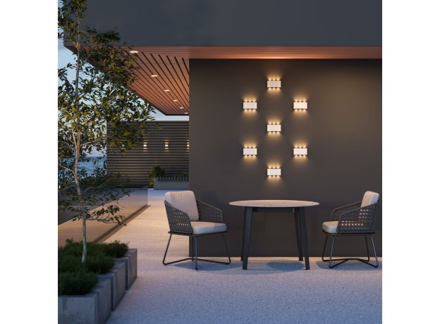 Пылевлагозащи<wbr>щенный светодиодный светильник Twinky Trio белый IP54 1551 Techno LED белый