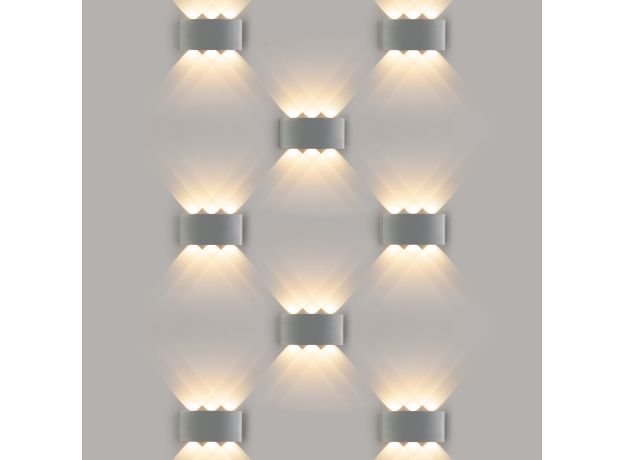 Пылевлагозащищенный светодиодный светильник Twinky Trio серый IP54 1551 Techno LED серый