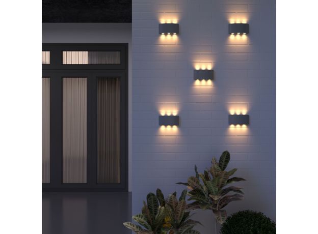 Пылевлагозащищенный светодиодный светильник Twinky Trio серый IP54 1551 Techno LED серый