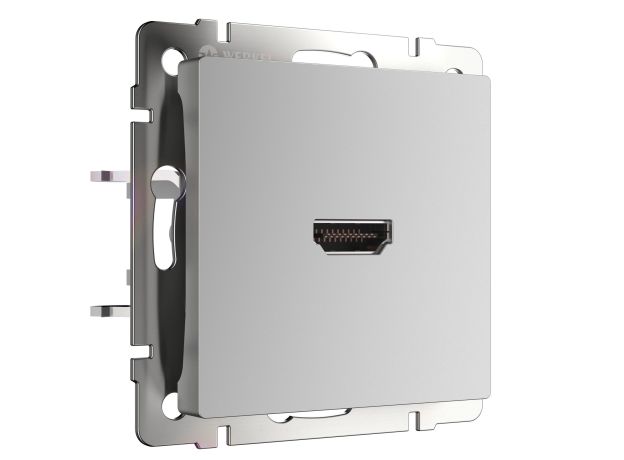 Розетка HDMI серебряный WL06-60-11