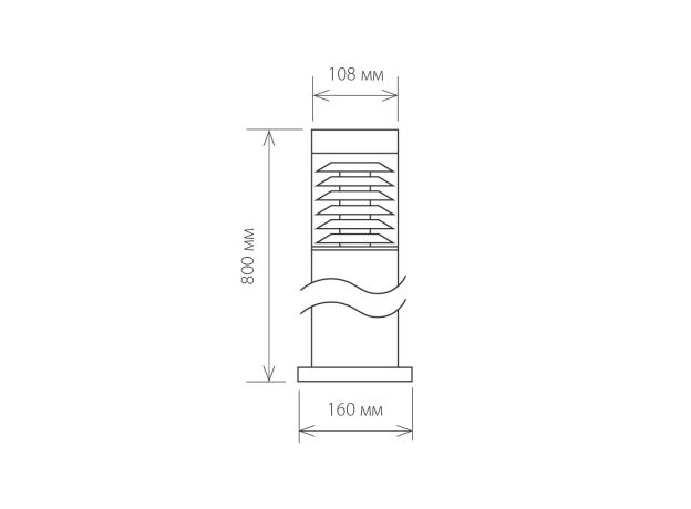Ландшафтный светильник 1507 Techno черный IP54 1507 Techno черный