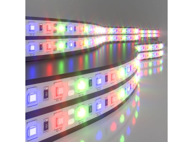 Светодиодная лента 12 В 14,4 Вт/м 60 Led/м 5050 IP20, RGB, 5 м Лента светодиодная 12V 14,4W 60Led 5050 IP20 RGB, 5м
