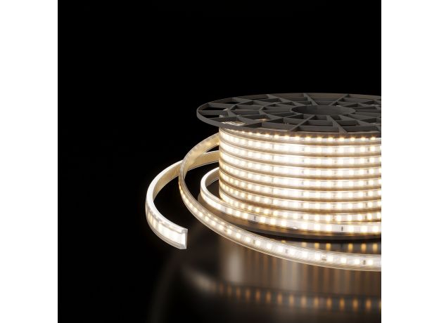 Светодиодная лента 220 В 18 Вт/м 180 Led/м 2835 IP65, дневной белый 4200К, 50 м Лента светодиодная 220V 18W 180Led 2835 двухрядная IP65 дневной белый, 50 м