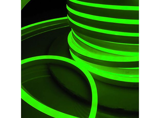 Светодиодный гибкий неон 220 В 9.6 Вт/м 120 Led/м 2835 IP67, односторонний зеленый, 50 м Гибкий неон220V 9,6W 120Led 2835 IP67 односторонний красный, 50м