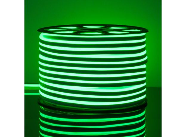 Светодиодный гибкий неон 220 В 9.6 Вт/м 120 Led/м 2835 IP67, односторонний зеленый, 50 м Гибкий неон220V 9,6W 120Led 2835 IP67 односторонний красный, 50м