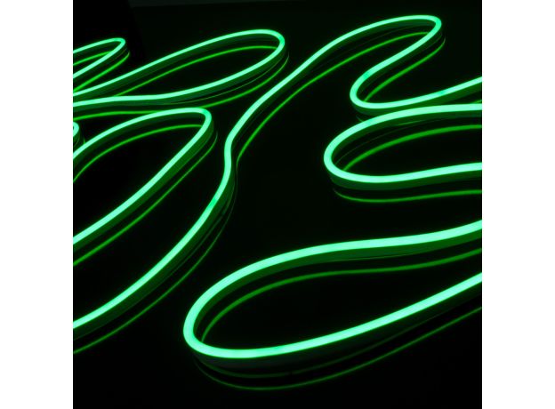 Светодиодный гибкий неон 220 В 9.6 Вт/м 120 Led/м 2835 IP67, односторонний зеленый, 50 м Гибкий неон220V 9,6W 120Led 2835 IP67 односторонний красный, 50м