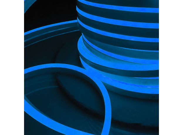 Светодиодный гибкий неон 220 В 9.6 Вт/м 120Led/м 2835 IP67, односторонний, синий, 50 м Гибкий неон 220V 9,6W 120Led 2835 IP67 односторонний синий, 50 м