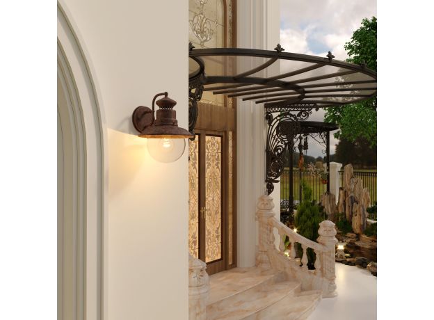 Уличный настенный светильник Talli D IP44 GL 3002D брауни